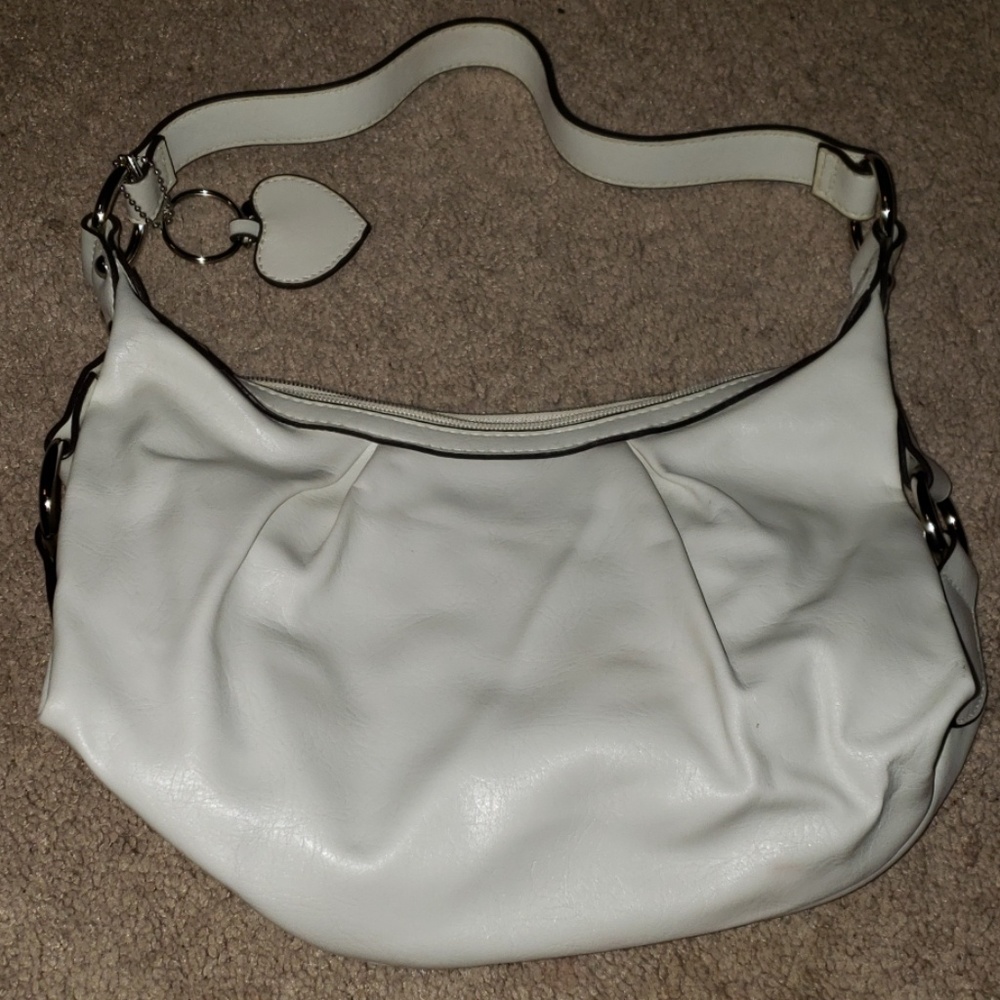White hand bag